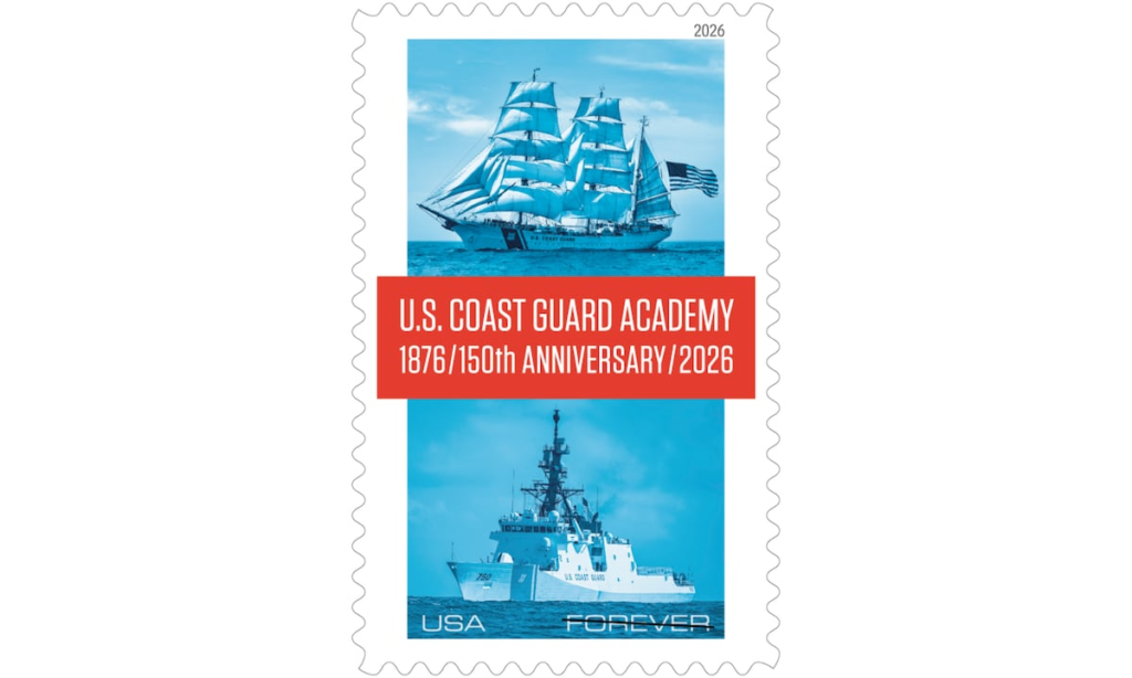 Coasties’ photos used on stamps honoring Coast Guard Academy’s 150th Coasties’ photos used on stamps honoring Coast Guard Academy’s 150th