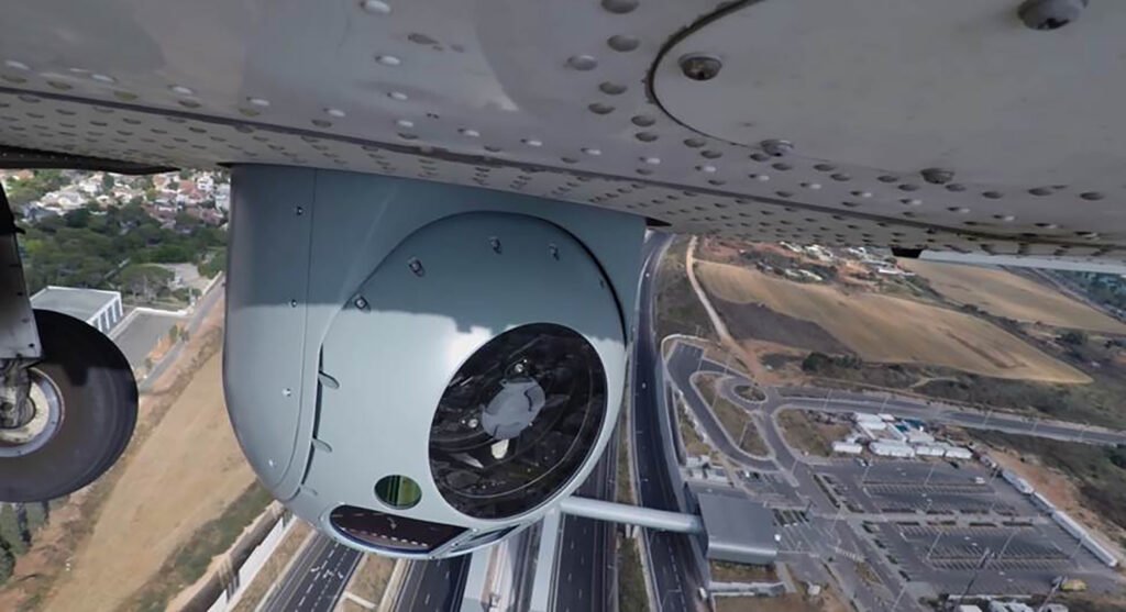 Elbit’s SPECTRO in the air. (Photo: Elbit Systems)