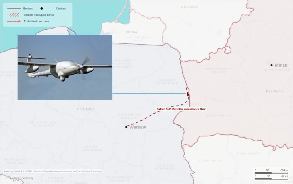 French-built spy drone spotted on Poland-Belarus border French-built spy drone spotted on Poland-Belarus border