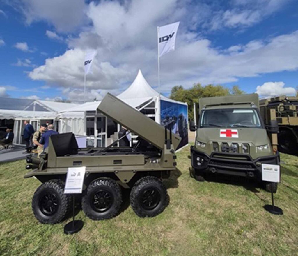 IDV will showcase the latest generation of its VIKING Uncrewed Ground Vehicle (UGV) at DVD 2026, taking place at Millbrook on 16-17 September, in two advanced configurations. (Photo © IDV)