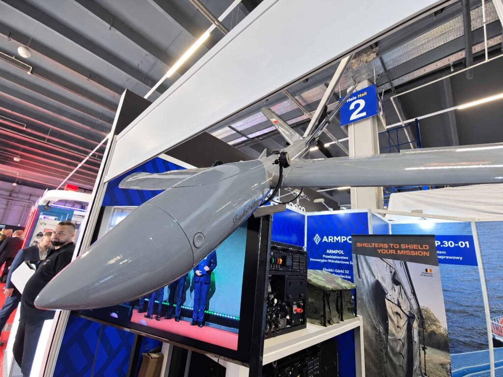 IRYDA+ X1 at MSPO 2026 MBF Group S.A. and Shark Aviation marked the Polish and European debut of IRYDA+ X1 at MSPO. (Photo MBF Group S.A.)