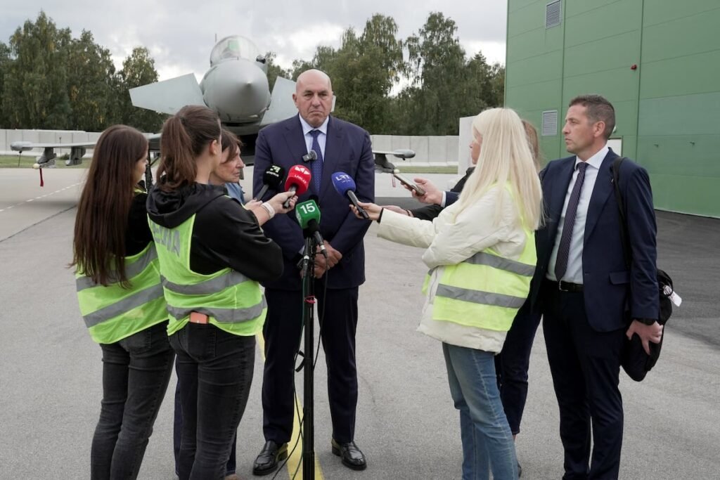 Italian NATO jet downs drone in Lithuania, minister says it probably came from Russia Italian NATO jet downs drone in Lithuania, minister says it probably came from Russia