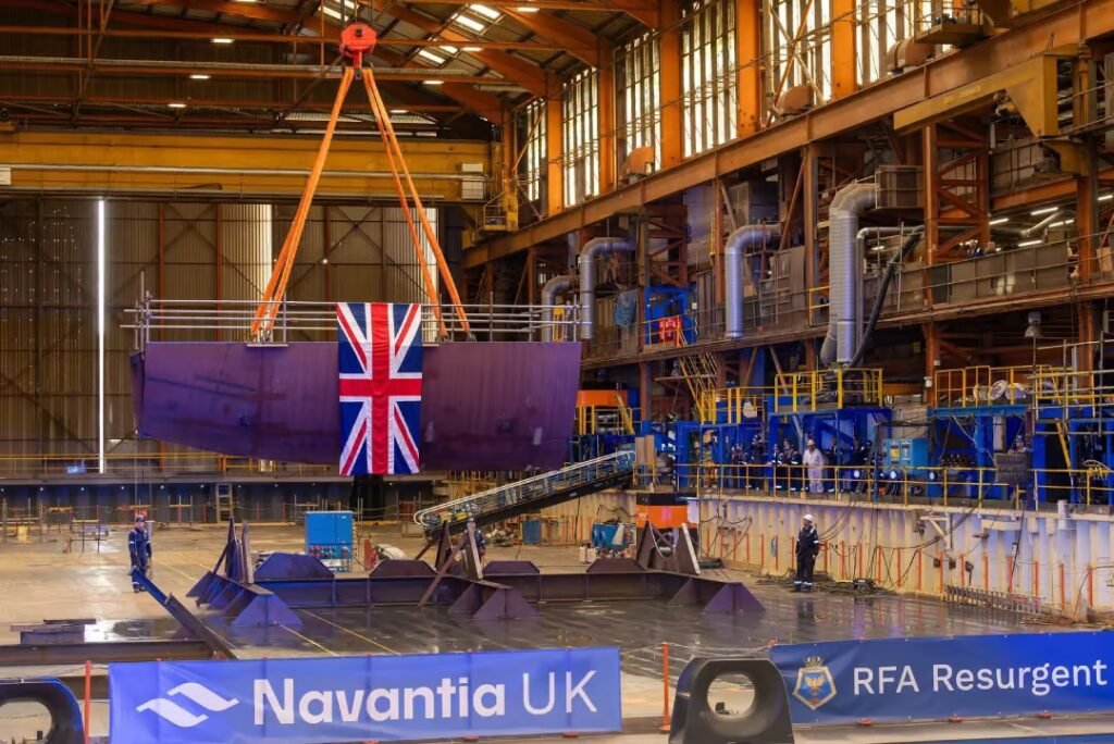 Keel laid for UK’s first new solid support ship Armada International source for Defence Technology Analysis