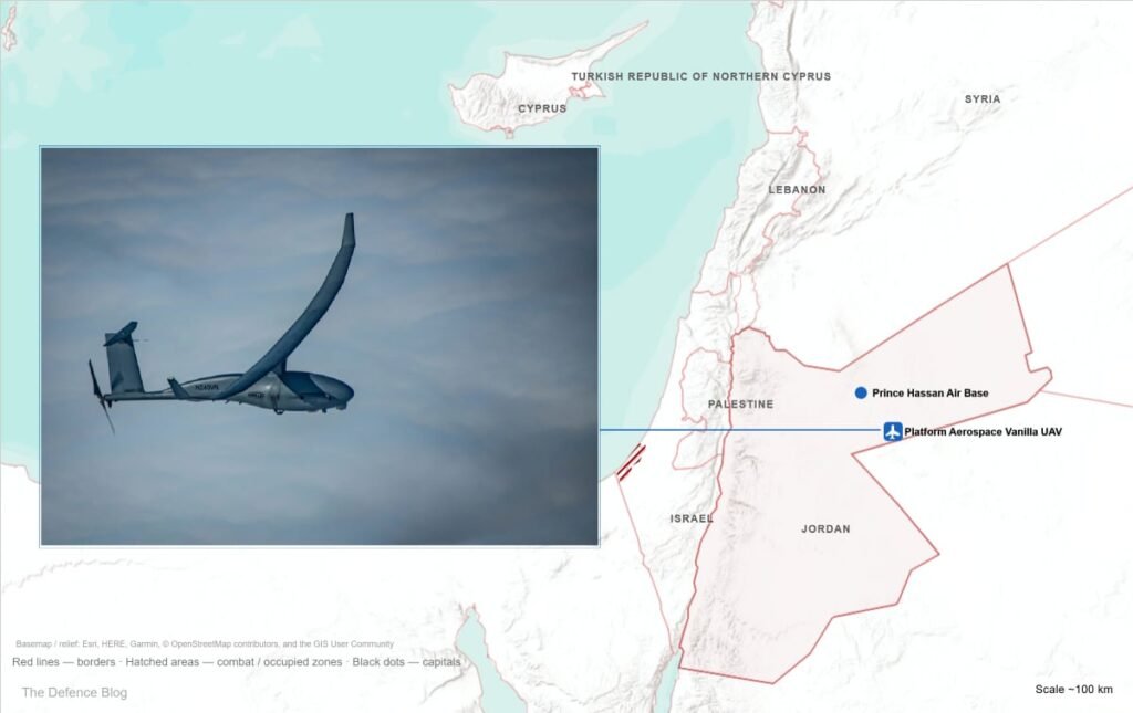 Long-endurance U.S. spy drone spotted flying from Jordan base Long-endurance U.S. spy drone spotted flying from Jordan base