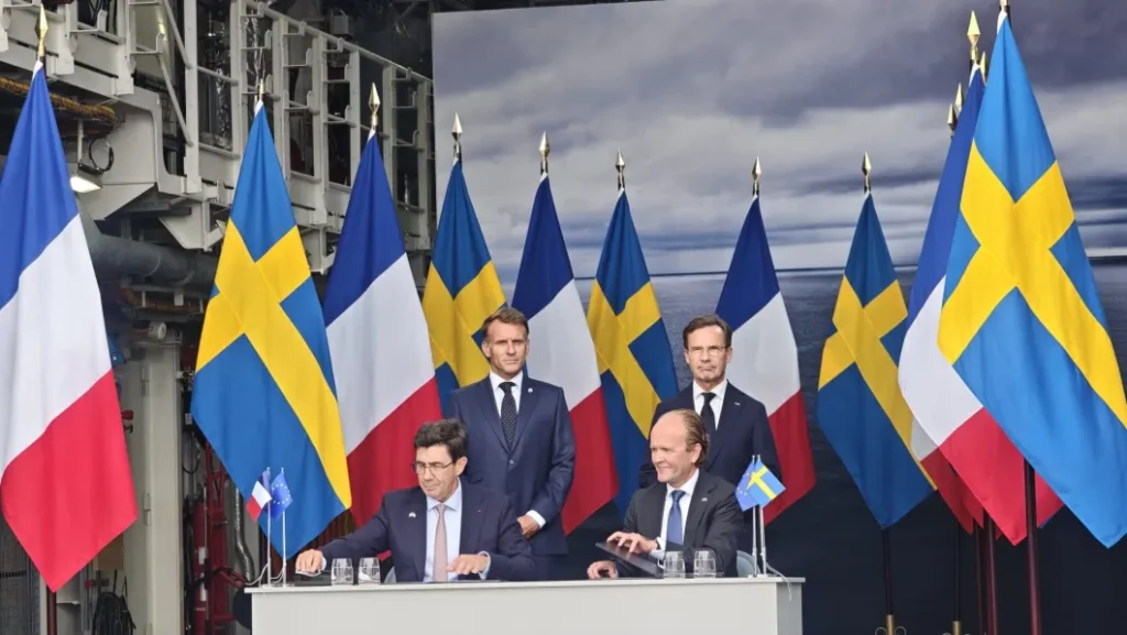 Naval Group Signs Contract With Sweden Naval Group sign a contract with Sweden for the delivery of four defense and intervention frigates (FDI). (Photo © Naval Group)
