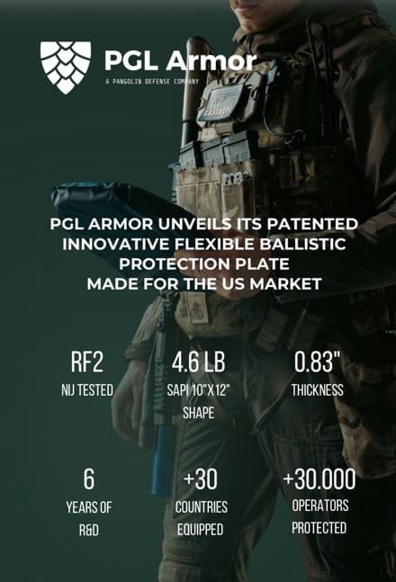 PGL-Armor Announces US Operations and Flexible NIJ 3++ Ballistic Plate PGL-Armor Announces US Operations and Flexible NIJ 3++ Ballistic Plate