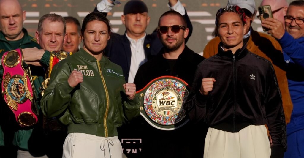 Taylor vs. Pili weigh-in results: Katie Taylor on point for farewell fight at Croke Park Taylor vs. Pili weigh-in results: Katie Taylor on point for farewell fight at Croke Park