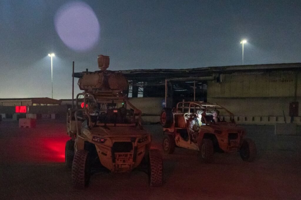 U.S. Marines field counter-drone vehicles in Middle East