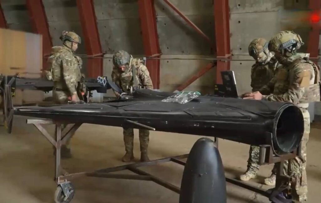 Under heavy cloud cover, Russia fires massive drone barrage at western Ukraine