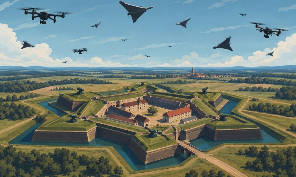 A Modern Trace Italienne: Rethinking Rear-Area Defense Against Drones