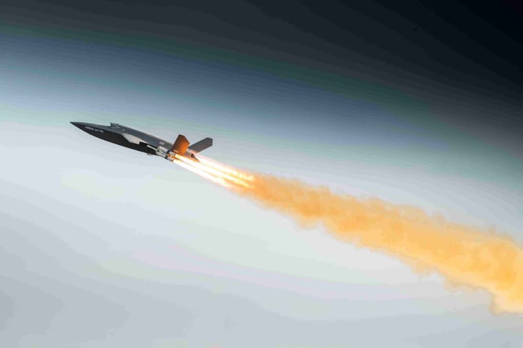 Airbus U740 Valkyrie uncrewed combat aircraft takes off for its maiden flight in Europe The Airbus U740 takes off for its first flight in Europe. (Photo: Airbus Defence and Space GmbH 2026)
