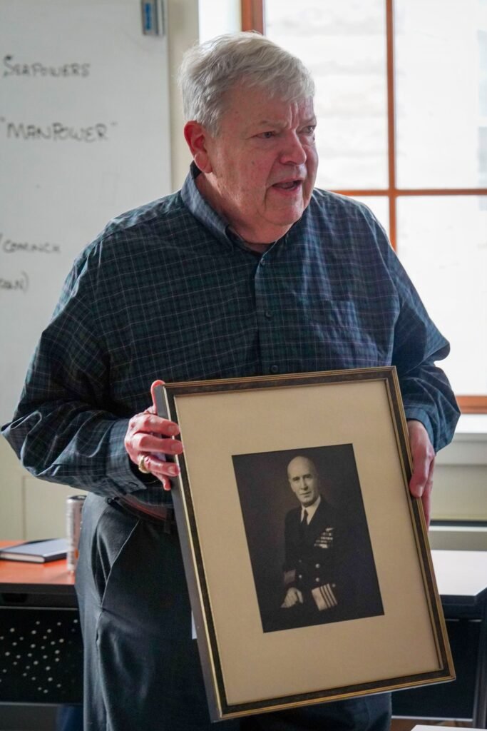 Descendants of Admirals Ernest J. King, William S. Sims engage with students at U.S. Naval War College