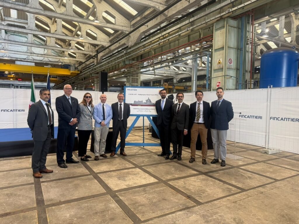 Fincantieri Cuts Steel for Italian Navy's Final PPA Patrol Vessel