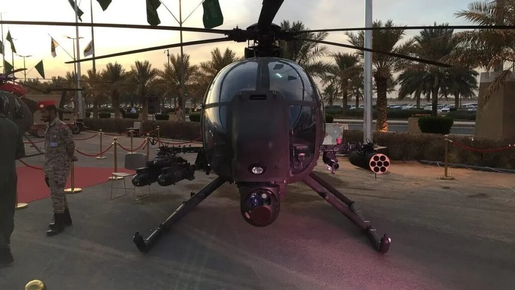 Houthis release video of Saudi AH-6i helicopter being hit