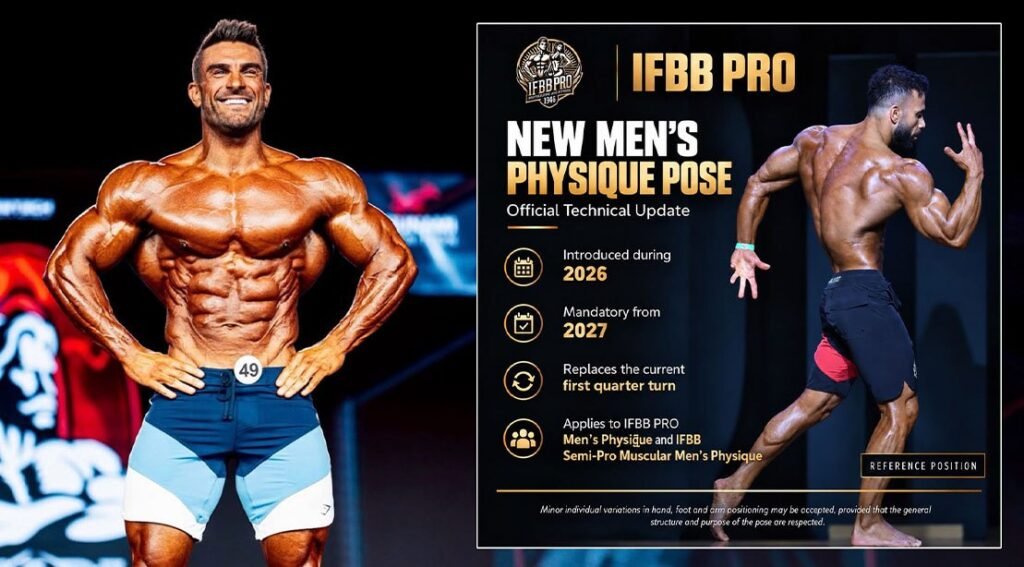 IFBB Pro League Announces a New Mandatory Pose for Men’s Physique IFBB Pro League Announces a New Mandatory Pose for Men's Physique