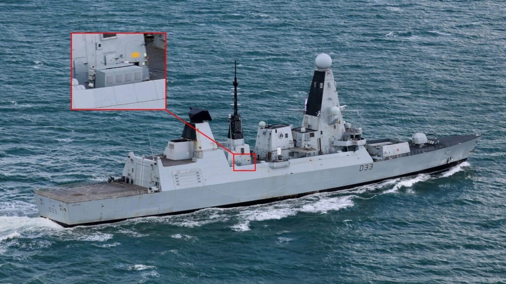 New Launcher Spotted Aboard Royal Navy Type 45 Destroyer