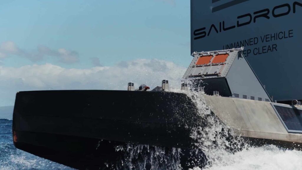 Pentagon Launches 120-Day “Sprint” to Field Counter-UAS Armed USVs Saildrone Surveyor USV Fires Lockheed Martin JAGM during RIMPAC