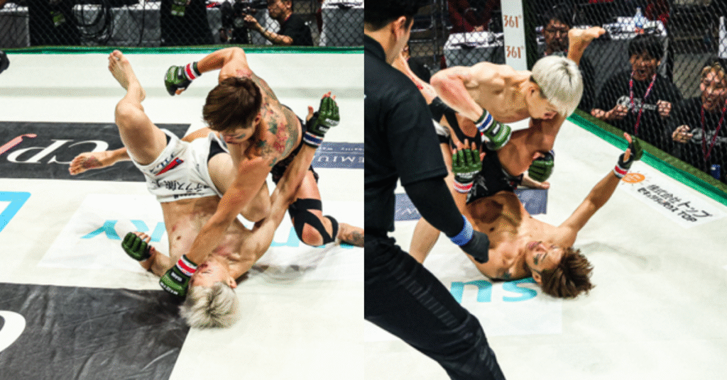 Seiya Inoue Scores Wild RIZIN KO, Tells Father Battling Cancer: “Let’s Keep Fighting Together” Seiya Inoue knockout rizin landmark