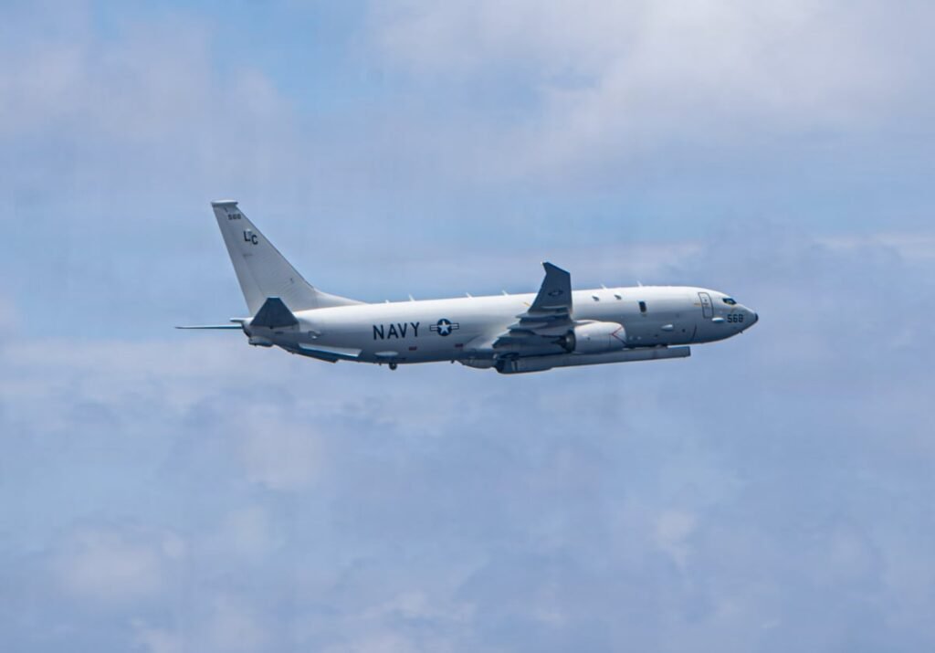 U.S. Navy sub hunter plane circles off Bulgaria after drone strikes
