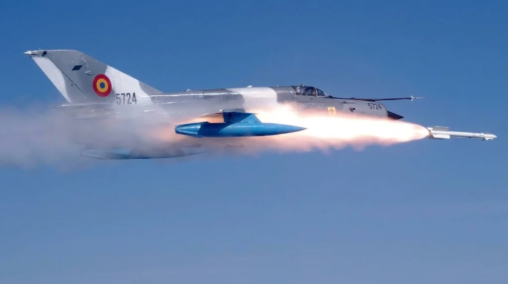 MiG-21 Fires R-73 Missile